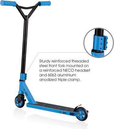 Трюковий самокат Globber GS 540 для підлітків, унісекс, синій