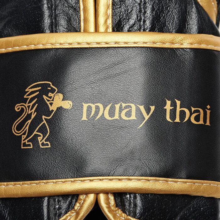 Боксерські рукавички LEONE 1947 Muay Thai 12 унцій, чорні
