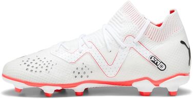 Дитячі футбольні бутси PUMA Future Pro FG/AG для підлітків (2 Little Kid, білий, чорний, Fire Orchid)