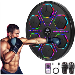 Музична бокс-машина Oamger з LED-підсвіткою та Bluetooth, 9 режимів швидкості, для дітей та дорослих