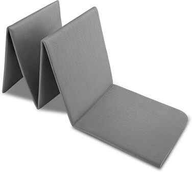 Складаний йога-мат MAXYOGA з екологічного TPE, 183×61×0,6 см, нековзний, чорний