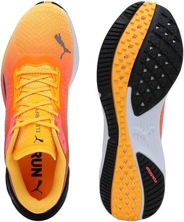 Кросівки PUMA Electrify Nitro 3 для чоловіків (40.5 EU, Sun Stream Sunset Glow Puma White)