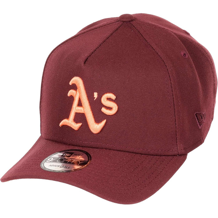 Кепка бейсболка New Era MLB Oakland Athletics 9Forty A-Frame Snapback, червона, універсальний розмір