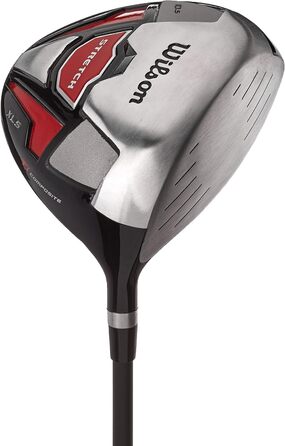 Гольф-набір для початківців Wilson, повний комплект з 10 ключок та сумкою для перенесення, чоловічий, для правші, розмір XL, чорний/сірий/червоний, WGG157548