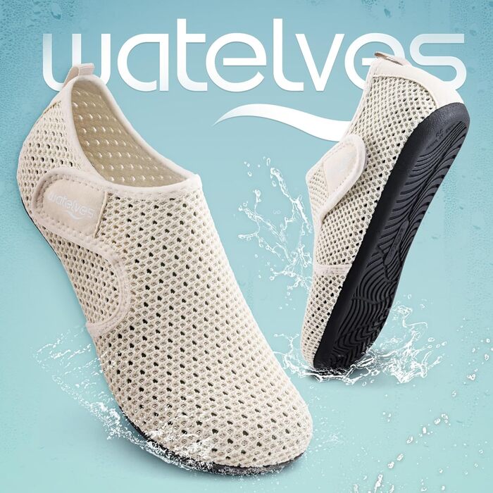 Водні черевики для плавання та відпочинку на пляжі - унісекс, бежеві, 41 EU