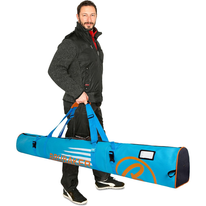 Чохол для лиж BRUBAKER Carver Champion, м'який, на 1 пару лиж і палиць, 170 або 190 см