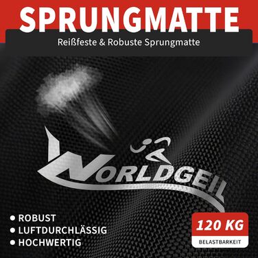 Складаний фітнес-батут для дому з регульованою ручкою, навантаження до 150 кг, Ø 86.5 см, для дорослих та дітей (Colorful)