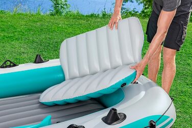 Надувний човен Bestway Hydro-Force Adventure Elite X5, 5-місний, з насосом, веслами, сидіннями, сумкою для речей та чохлом