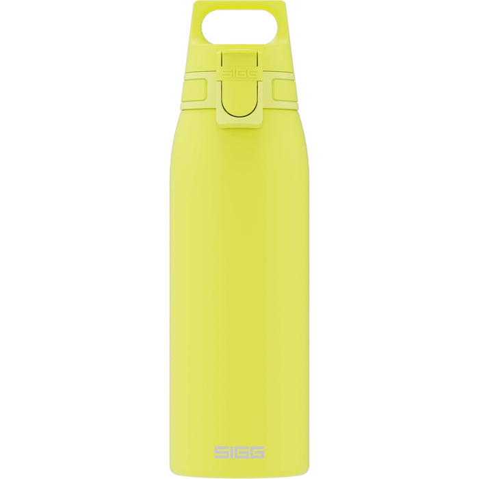 SIGG пляшка для води з нержавіючої сталі 1 л, Shield ONE, для газованих напоїв, ультра-лимон, герметична, легка, BPA-free