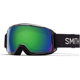 Дитяча лижна маска Smith Grom, унісекс, середній розмір, чорна, без Chroma Pop