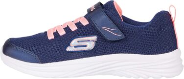 Кросівки Skechers для дівчаток 302450L, розмір 28.5 EU, темно-сині з кораловою обробкою, сітка