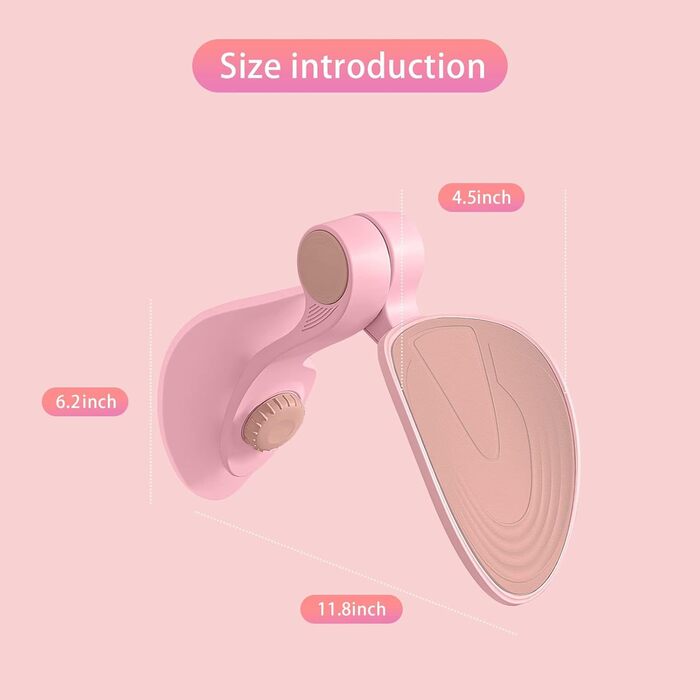 Тренування тазового дна та внутрішньої поверхні стегна: тренажер для дому, рожевий