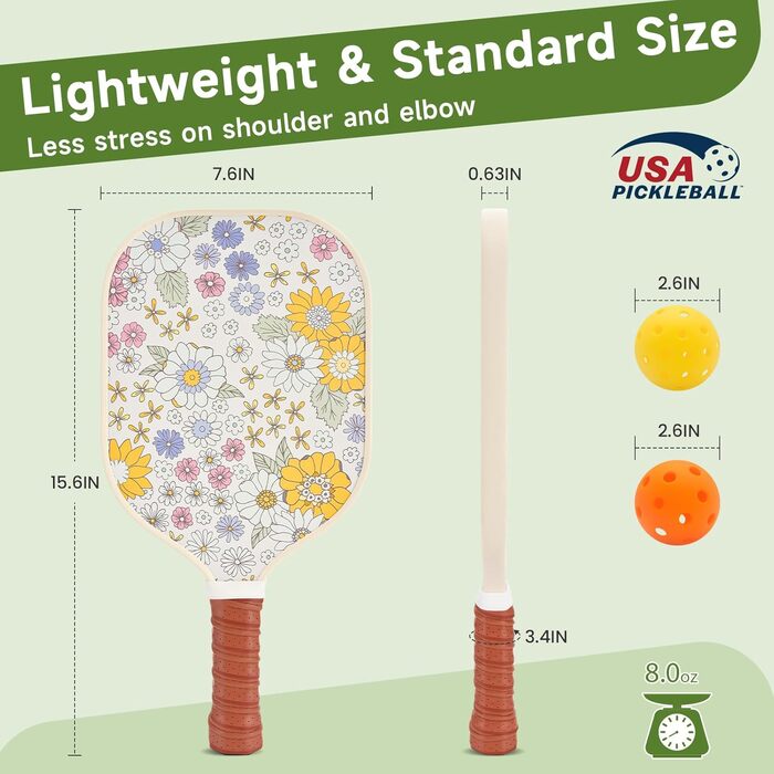 Набір для піклболу 2 шт. з м'ячами та сумкою, Polypropylen, Fiberglas, USAPA-сертифікат