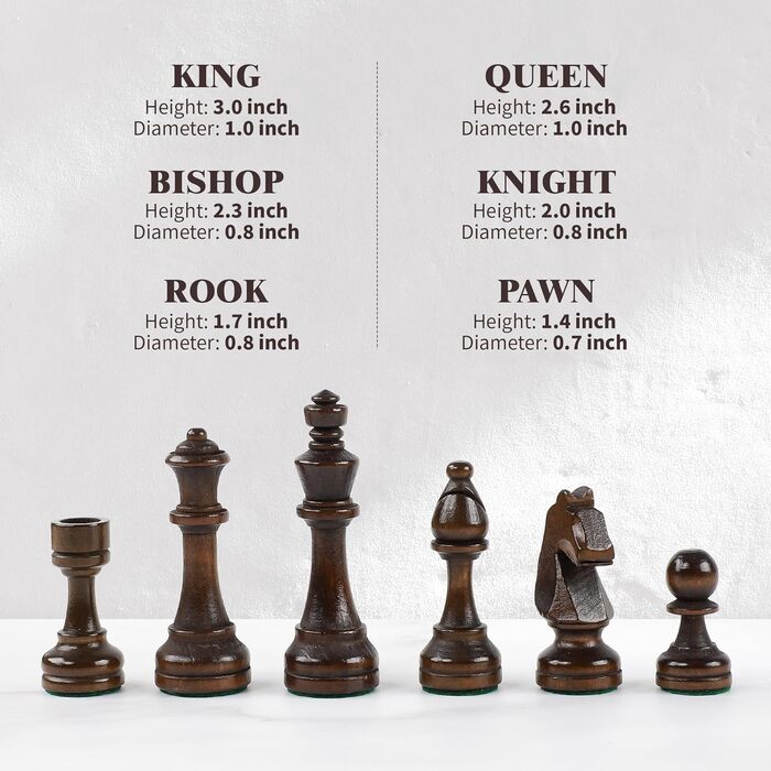 Магнітний шаховий та шашки з горіхового дерева – 2-в-1 набір, з ящиком для зберігання, 2 фігури для шашок, 24 шашкових фігури – дерев'яний шаховий набір для дітей та дорослих