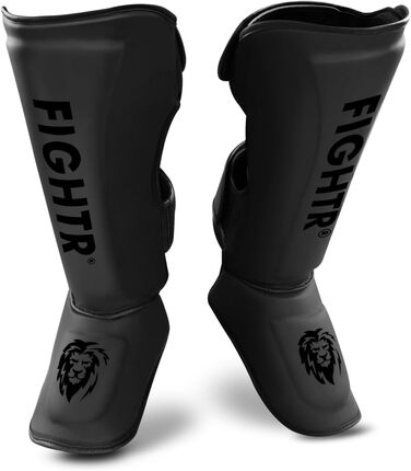 FIGHTR® професійний щиток для гомілки, екстра товстий – ідеальний захист і посадка для кікбоксингу, MMA, муай тай, єдиноборств