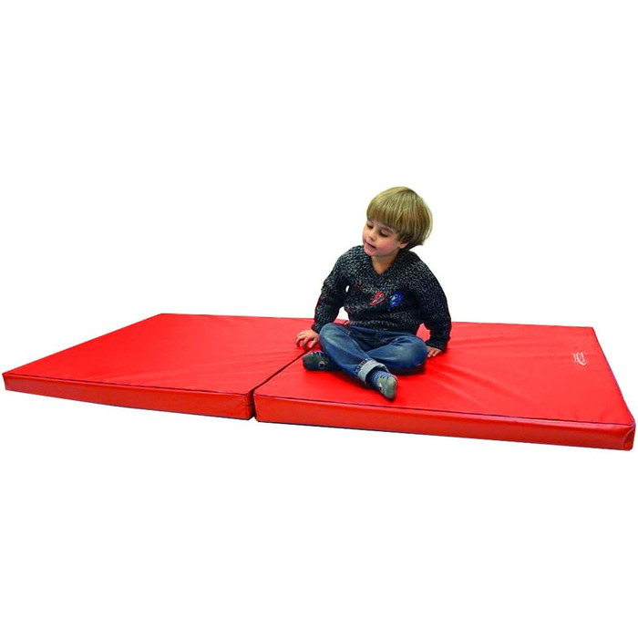 Складний гімнастичний мат Grevinga Fun 200x100x8 см RG35 червоно-синій