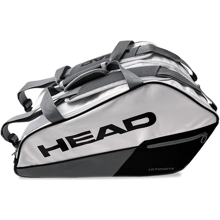 Сумка для падел HEAD Core Ultimate White/Grey - професійна, містка, для ракет та аксесуарів