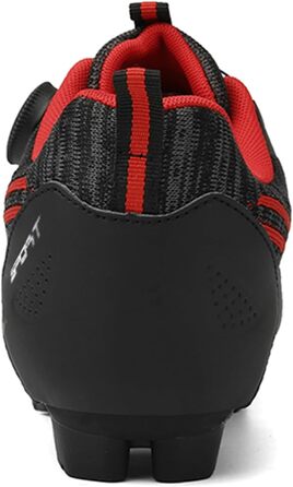 Чоловічі велотуфлі для шосе та MTB: дихаючі кросівки для велосипеда, сумісні з SPD, білі (39 EU, чорний)