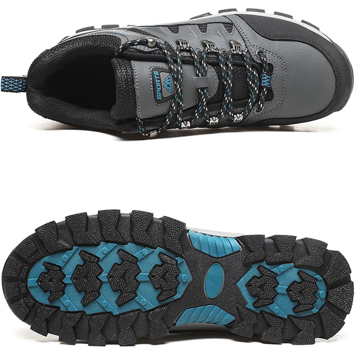 Туфлі для хайкінгу/трекінгу для чоловіків та жінок, легкі, низькі, спортивні, неслизькі, сірі, 41 EU