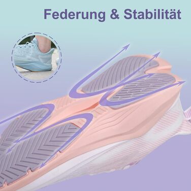 Жіночі кросівки Hawkwell Cloud Zero Active Cushion: дихаючі, для тенісу, ходьби, фітнесу, рожево-білі, 38 EU