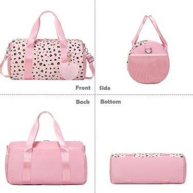 Спортивна сумка для дівчаток для балету та плавання, фіолетова (дизайн Liebe Rosa)