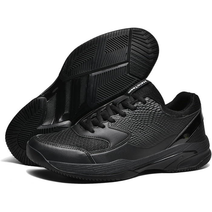 Чоловічі тенісні кросівки HaloTeam: модні, антиковзкі, легкі, дихаючі, для фітнесу, спорту, бадмінтону, сквошу, волейболу, розміри 38-45 (39.5 EU Wide, 5803 Black)