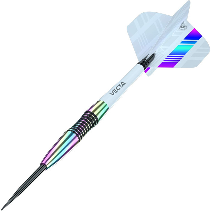 Дротики для дартсу WINMAU Elektra 90% вольфраму, Urban Grip, призматичні флайти, Vecta штифти, 22-26 г, торпедоподібний профіль