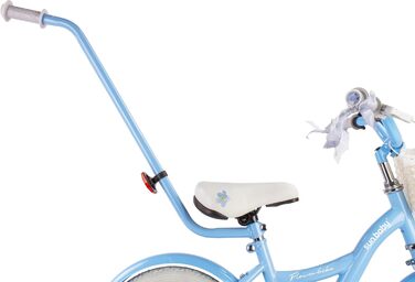 Дитяче велосипед Sun Baby Flower Bike для дівчаток, 14 дюймів, знімний ручка-штовхач, 2-6 років (Блакитний)