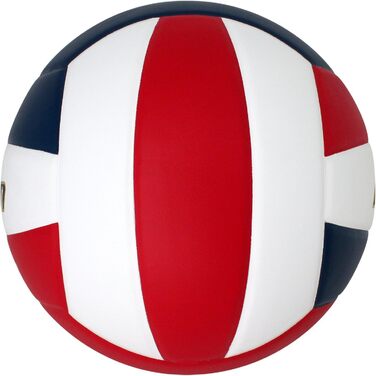 Волейбольний м'яч Baden Perfection Premium Leather, офіційний, 13U - Коледж, червоно-біло-морський