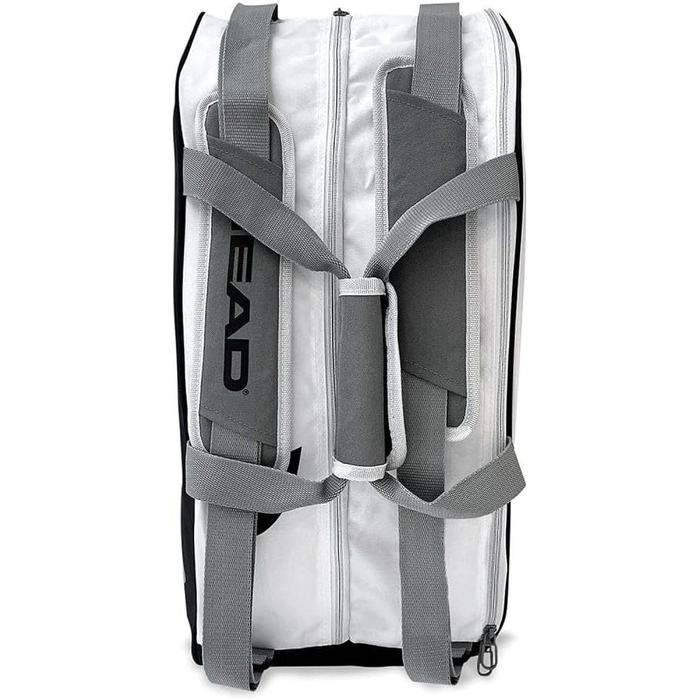 Сумка для падел HEAD Core Ultimate White/Grey - професійна, містка, для ракет та аксесуарів