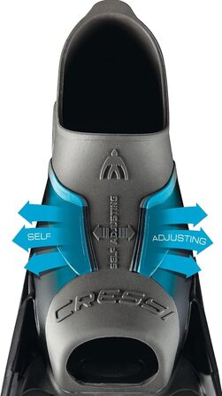 Ласти CRESSI Gara Turbo Boost - інноваційні ласти з закритою п'яткою для фрідайвінгу, апное та підводного рибальства. Розмір EU 40/41 (UK 7/8), чорний