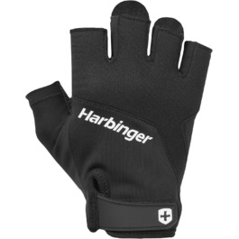 Гантелі Harbinger Training Grip: вантажні рукавички для важкої атлетики, чорний L