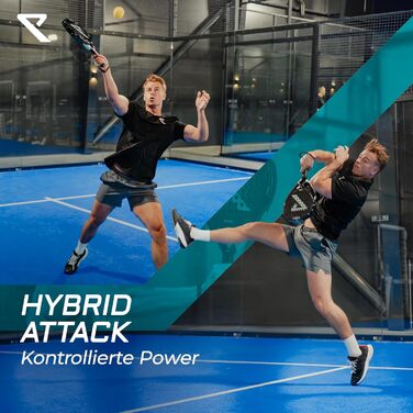 Ракетка для падел RYZE Hydra Carbon 100% - Максимальна потужність, контроль та точність (365г, EVA-18) - Унісекс, для чоловіків та жінок + Чохол