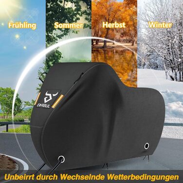 Чохол для велосипеда EVRBUL на 1-2 велосипеда, 210x110x76 см, водовідштовхуючий, з отвором для замка, 420D, захист від дощу, сонця та вітру, для гірського, шосе, електровелосипеда