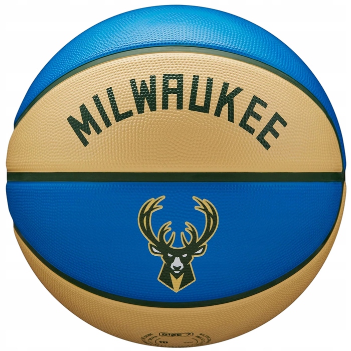 Баскетбольний м'яч Wilson NBA Team City Edition Milwaukee Bucks, розмір 7
