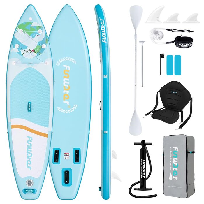 Надувний SUP-борд FunWater 10' & 11' з аксесуарами для дорослих, будь-якого рівня підготовки