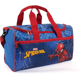 Дитяча спортивна сумка PERLETTI Spider-Man для хлопчиків, водонепроникна, Marvel, синя, для дитячого садка, плавання та подорожей, 35x22x15 см, 3-6 років