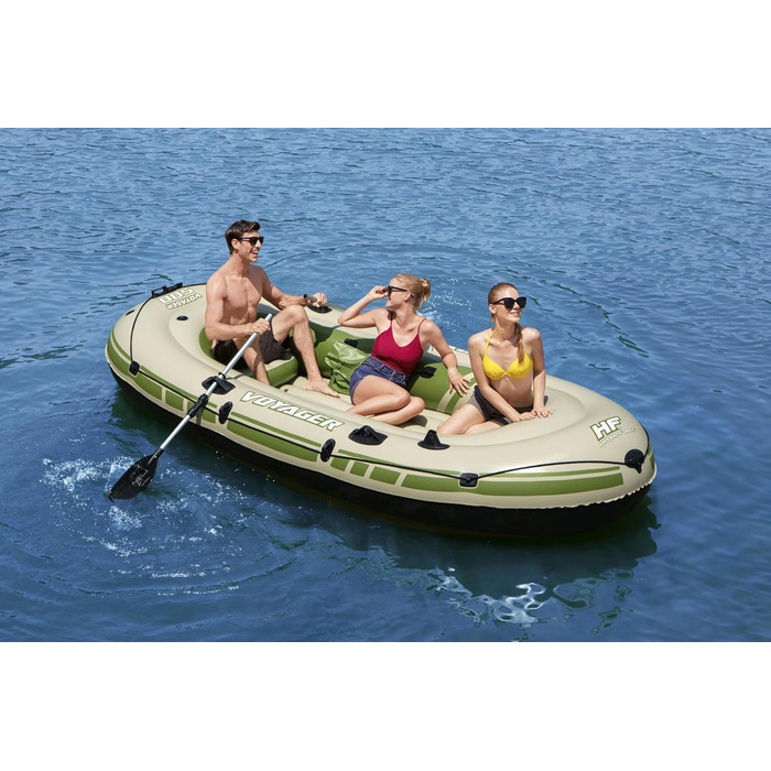 Надувний човен Bestway Hydro-Force Voyager 500 для 3 осіб, 348×141×48 см, комплект