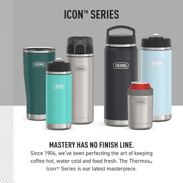 Термосова пляшка ICON SERIES з нержавіючої сталі, 1,18 л, матова, гвинтова кришка