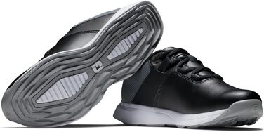 Жіноче golf-взуття FootJoy Prolite, 38 EU, широка колодка, чорний, сірий, антрацит