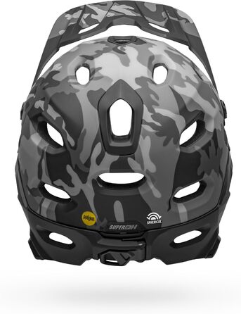 Велошолом BELL Super DH MIPS, розмір M (55-59 см), матовий/глянцевий чорний камуфляж