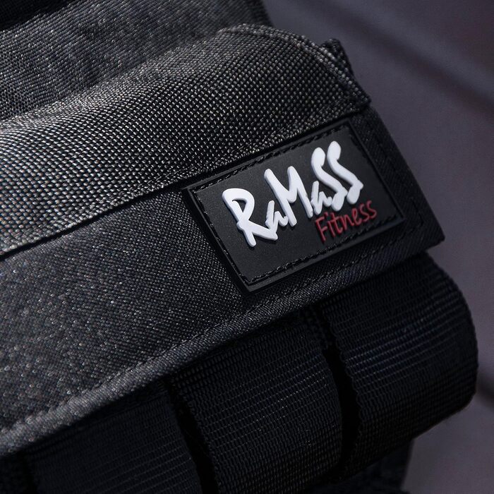 Жилет-обважнювач RAMASS для фітнесу 1-20 кг з металевими вантажами, універсальний для чоловіків і жінок, для кросфіту та силових тренувань