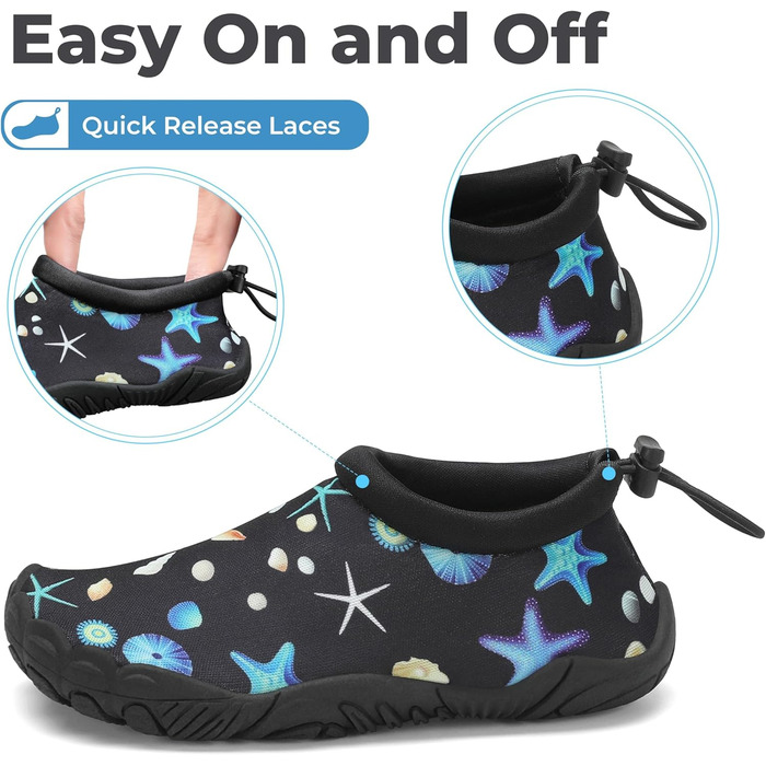 Дитячі шльопанці Mishansha для плавання та басейну, дихаючі, антиковзкі, розмір 24-35, блакитний/чорний