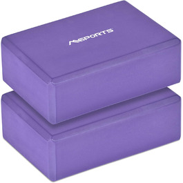Йога-блоки MSPORTS Premium, 2 шт, лаванда, аксесуари для йоги
