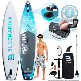 Надувна дошка для SUP Bluemarina Mapuna, 330x76x15 см, до 200 кг, комплект для сапсерфінгу, гарантія 5 років