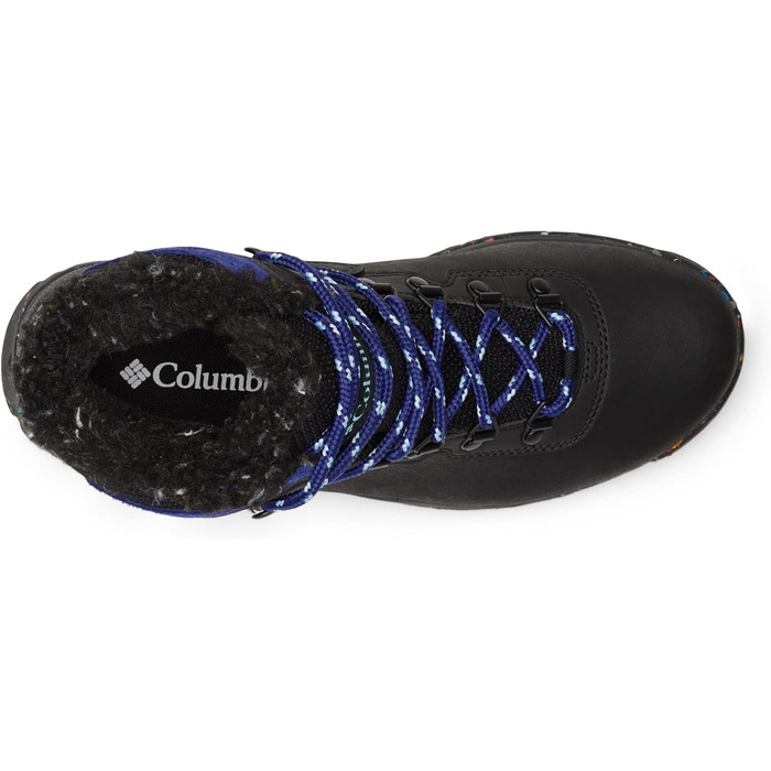 Черевики жіночі Columbia Newton Ridge Plus Omni Heat 38 EU чорного кольору з темно-синьою вставкою