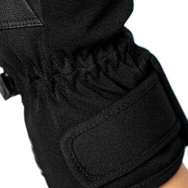 Жіночі гірськолижні рукавички Reusch Keira R-TEX® XT, чорні з леопардовим принтом, розмір 7.5