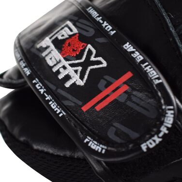 Преміум шкіряні лапи FOX-FIGHT GS7 для боксу, MMA, кікбоксингу, тренувальні ударні подушки, чорні