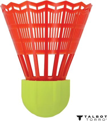 Talbot-Torro Speedbadminton Shuttles – воланчики для швидкого бадмінтону – стандартні або LED-воланчики для гри вдень та вночі – у багаторазовій коробці