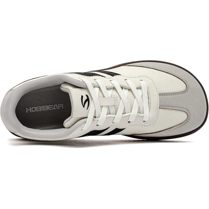 Кросівки HOBIBEAR ретро стиль унісекс бежево-чорні 39 EU. Зручне взуття для щоденного використання з анатомічною колодкою